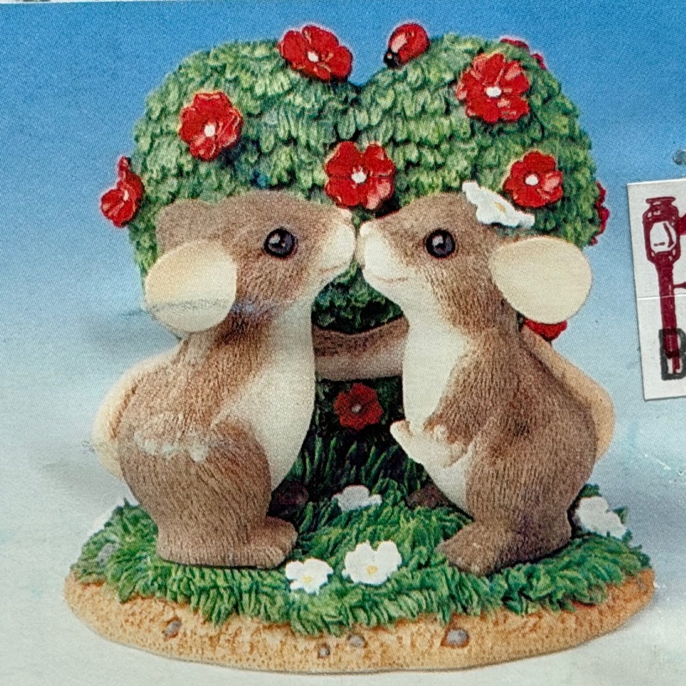 Charming Tails Kissing In The Park Mice Figurine Fitz Floyd 98/258 Special Ed